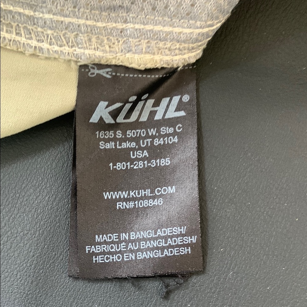 KÜHL Convertible Hiking Cargo Pants Zip Off Trail Travel Outdoor Tan Women’s 12 - Picture 10 of 15